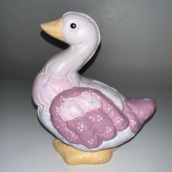 Vintage Painted Ceramic Goose Coin Bank - Picture 5 of 9